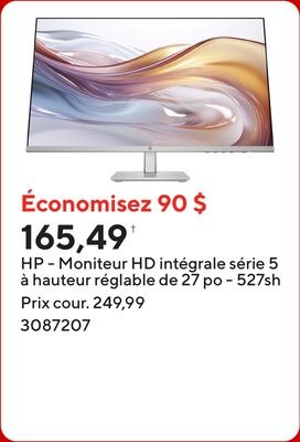 HP - Moniteur HD intégrale série 5 à hauteur ré…