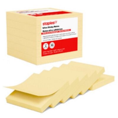 Staples - Feuillets super collants - 3 x 3 po -…