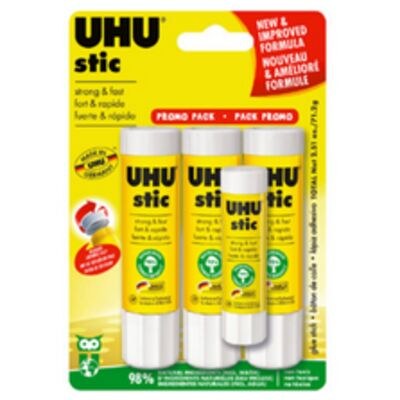 UHU - Bâtons de colle - 21 g - paquet de 3
