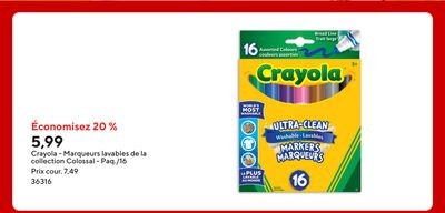 Crayola - Marqueurs lavables de la collection C…