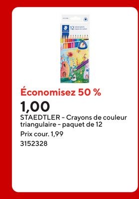 STAEDTLER - Crayons de couleur triangulaire - p…