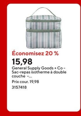 General Supply Goods + Co - Sac-repas isotherme…