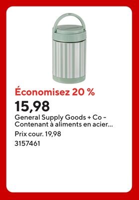 General Supply Goods + Co - Contenant à aliment…