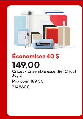 Cricut - Ensemble essentiel Cricut Joy 2