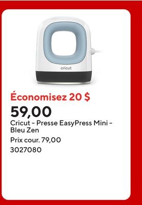 Cricut - Presse EasyPress Mini - Bleu Zen