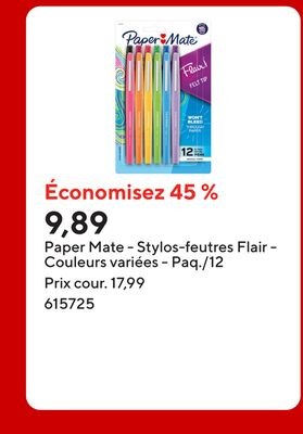 Paper Mate - Stylos-feutres Flair - Couleurs va…