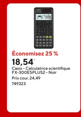 Casio - Calculatrice scientifique FX-300ESPLUS2…