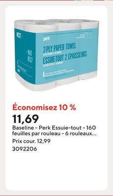 Baseline - Perk Essuie-tout - 160 feuilles par …