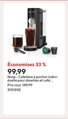 Ninja - Cafetière à portion individuelle pour d…