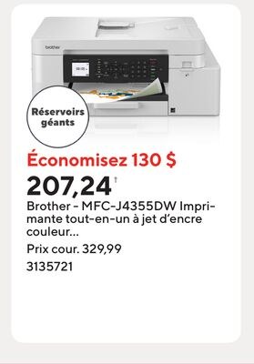 Brother - MFC-J4355DW Imprimante tout-en-un à j…