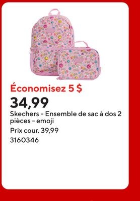 Skechers - Ensemble de sac à dos 2 pièces - emo…