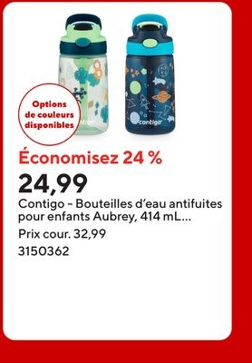 Contigo - Bouteilles d'eau antifuites pour enfa…