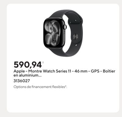Apple - Montre Watch Series 11 - 46 mm - GPS - …