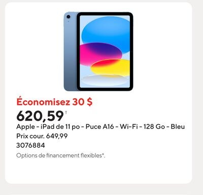 Apple - iPad de 11 po - Puce A16 - Wi-Fi - 128 …