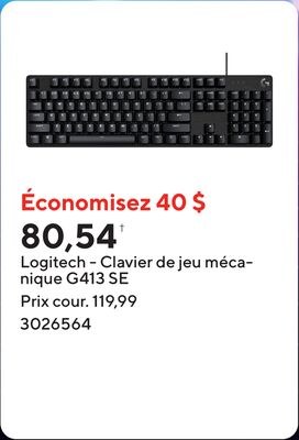 Logitech - Clavier de jeu mécanique G413 SE