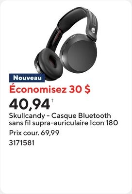 Skullcandy - Casque Bluetooth sans fil supra-au…