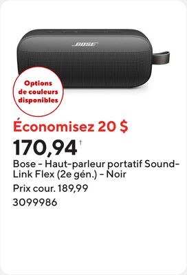 Bose - Haut-parleur portatif SoundLink Flex (2e…