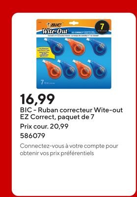 BIC - Ruban correcteur Wite-out EZ Correct, paq…