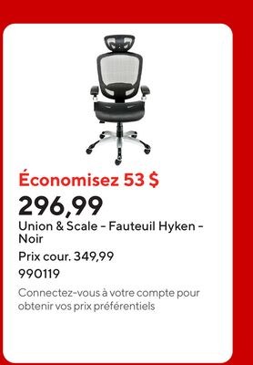 Union & Scale - Fauteuil Hyken - Noir