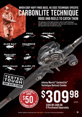 Johnny Morris CarbonLite Technique Baitcast Com…