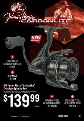 Johnny Morris CarbonLite Technique Spinning Reel