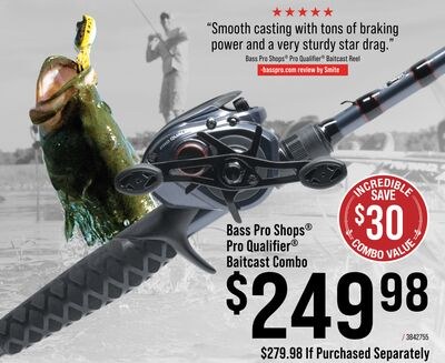 Bass Pro Shops Pro Qualifier® Baitcast Combo