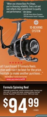 Bass pro Shops Formula Spinning Reel
