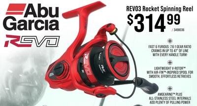 Abu Garcia REVO3 Rocket Spinning Reel