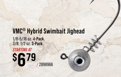 Rapala VMC Hybrid Swimbait Jighead