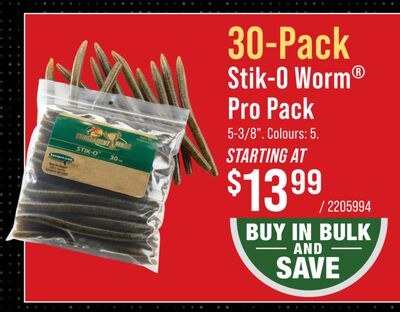 Bass Pro Shops XPS Stik-O Worm Pro Pack