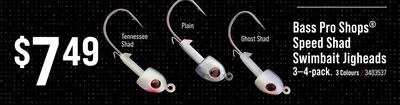 Bass Pro Shops® Speed Shad Swimbait Jigheads