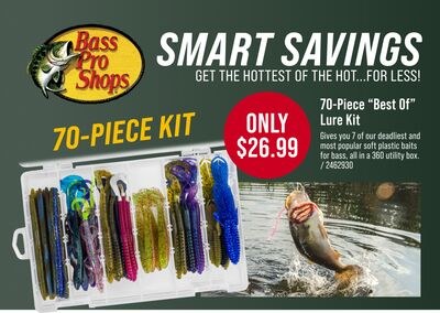 Bass Pro Shops 70-Piece "Best Of" Lure Kit