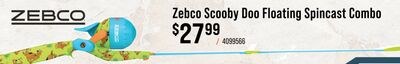Zebco Scooby Doo Floating Spincast Combo