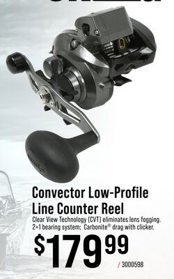 Okuma Convector Low-Profile Line Counter Reel