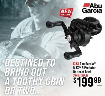 Abu Garcia® MAX 5 Predator Baitcast Reel