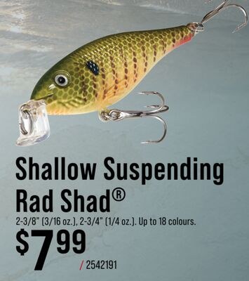 Shallow Suspending Rad Shad®