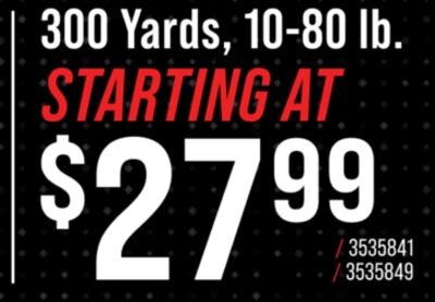 XPS Braid 300 Yards, 10-80 lb.