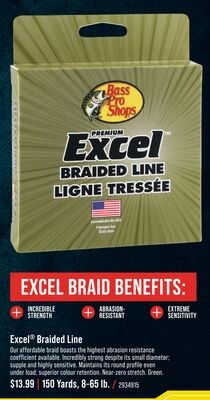 Bass Pro Shops PREMIUM Excel BRAIDED LINE