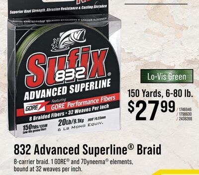 Sufix 832 Advanced Braid Fishing Line