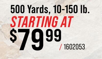 PowerPro Braid 500 Yards, 10-150 lb.