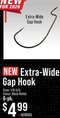 Bass Pro Shops Extra-Wide Gap Hook