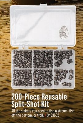 200-Piece Reusable Split-Shot Kit
