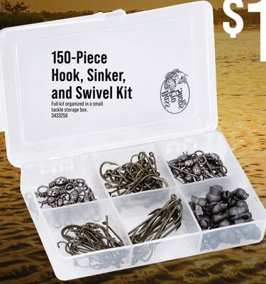 150-Piece Hook, Sinker, and Swivel Kit