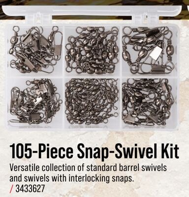 Bass Pro Shops 105-Piece Snap-Swivel Kit