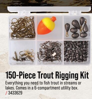 Bass Pro Shops 150-Piece Trout Rigging Kit