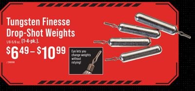 XPS Tungsten Finesse Drop-Shot Weights