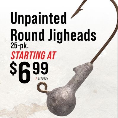 Unpainted Round Jigheads