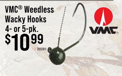 VMC® Weedless Wacky Hooks 4- or 5-pk.