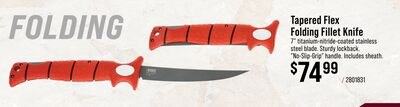 Bubba Tapered Flex Folding Fillet Knife