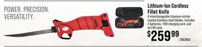 BUBBA Lithium-Ion Cordless Fillet Knife